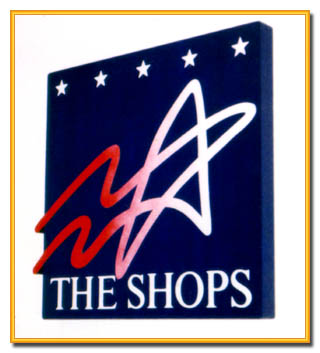 The Shops Permenant Vinyl Sign